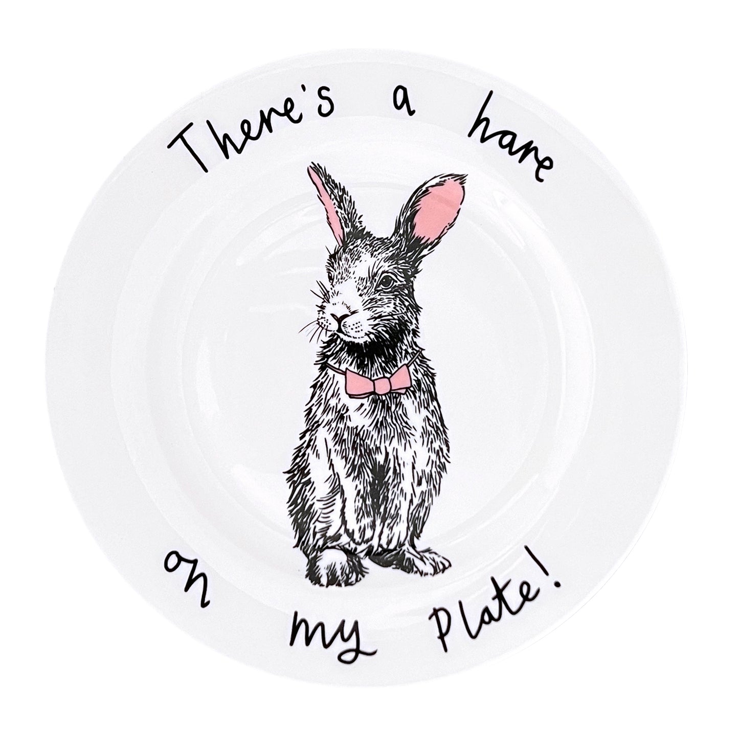 'There's a hare on my plate' Side Plate