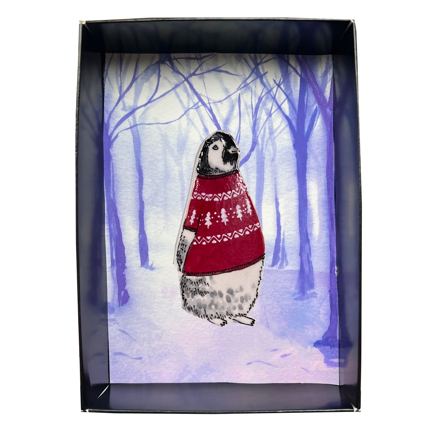 'Penguin Jumper' Ceramic Christmas Decoration