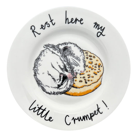 'Rest here my little crumpet!' Side Plate