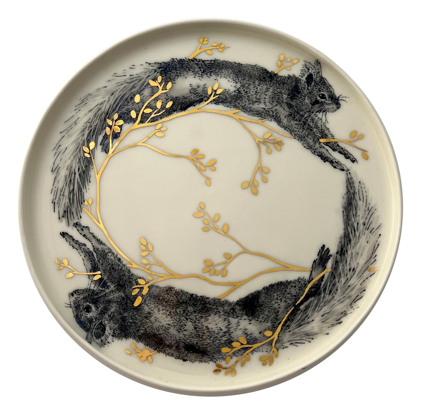 Original Red Squirrel Chase Plate