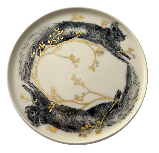 Original Red Squirrel Chase Plate